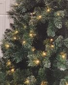 (27/1D) RRP £100. 7.5ft Silver Glitter Tip Tree Pre Lit