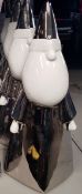 (38/1D) Lot RRP £96. 12x Santa Table Decoration Silver/White RRP £8 Each.
