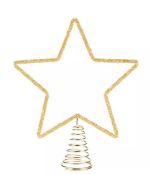 (76/1B) Lot RRP £100 - 15x Christmas Items. 10x Star Tree Topper Gold RRP £7. 1x Glitter Star Tre...
