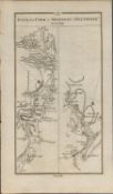Taylor & Skinner 1777 Ireland Map Road from Cork to Bantry to Skibbereen.