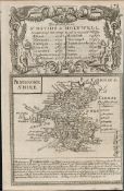 Britannia Depicta E Bowen c1730 Map Wales St Davids Fishguard Newport Cardigan