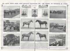 The Royal Dublin Horse Show 4-Page 1901 Print