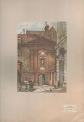 Christs Hospital Newgate Antique 1888 Views of London