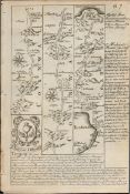 Britannia Depicta E Bowen c1730 Map Cornwall Penzance St Michaels Mount Lands End.