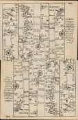 Britannia Depicta E Bowen c1730 Map Lincoln Sleaford Moreton Market Deeping.