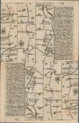 Britannia Depicta E Bowen c1730 Map Arms of the City of Durham & Newcastle.