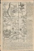 Britannia Depicta E Bowen Rare c1730 Map Cornwall Truro Padstow St Columb Etc.