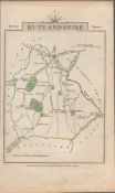 John Cary’s 1791 Antique Copper Engraved Map Shropshire & Rutlandshire.