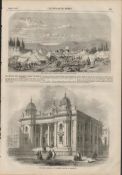 Jewish Synagogue Opens in Manchester 1857 Antique.