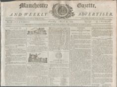 Rare Antique Complete 1799 Newspaper Hair Powder Tax Licence.