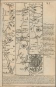Britannia Depicta E Bowen c1730 Map Wiltshire Gloucestershire Somerset Etc.