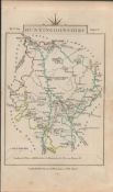 John Cary’s 1791 Antique Engraved Map Huntingdonshire & Kent.