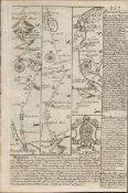 Britannia Depicta E Bowen c1730 Map Yorkshire Wakefield Ripon Pontefract Etc.
