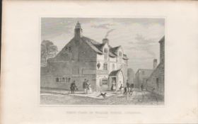 William Roscoe Liverpool 1850 Antique Steel Engraved Illustration.