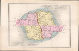 Antique Engraving 1850’s Map Londonderry & Antrim.
