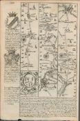 Britannia Depicta E Bowen Rare c1730 Map Leicester Loughborough Derby Northampton Etc.