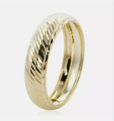 New! 9K Ladies Royal Bali Collection Diamond Cut Band Ring