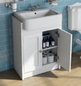 Dulwich Matt White Vanity Unit. DULVANWH01. Appears Unused. Unit Only