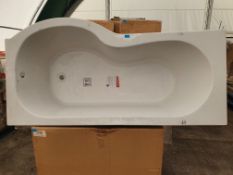RH ‘P’ Shower Bath. Appears New & Unused.