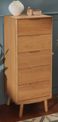 - Item Description - John Lewis Bow 5 Drawer Tall Boy Chest, Oak - Grading info - RI002788466 Goods