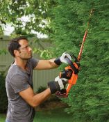 (197/MR1D) RRP £70. Black & Decker 45cm Power Command 18V Hedge Cutter GTC18452PC. (Contents Appe...