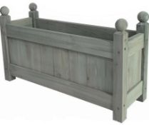 (208/Mez/1F) Lot RRP £90. 3x Rectangular Wooden Planter Sage Green RRP £30 Each. Dimensions: (H33...