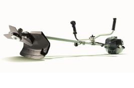 (155/Mez) RRP £149. Powerbase 42cm 42.7cc Petrol Brush Cutter. (Contents Appear Clean, Unused).
