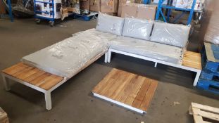 (239/Mez) RRP £1100 (When Complete). Hartington Spirit Collection Corner Set Grey. Stylish And V...