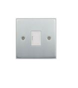 50 x Matt Chrome 13A Unswitched Fused Connection Unit White Interior GEP5500WMC