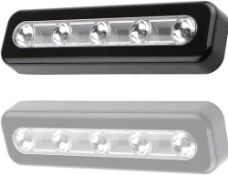 50 x LED Push Light Battery Powered LED Tap Light DIY Stick-on Anywhere 5-LED Tap