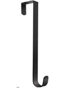 20 x Space-Saving Over Door Hook Black Christmas Halloween