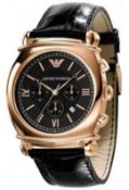 Emporio Armani Mens Rose Gold Watch AR0321