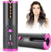 Hair Curler, USB Rechargeable Cordless Auto Curler cordless Automatic Hair Curler | Portable Curli..