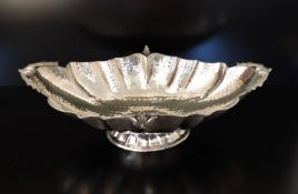 Antique Silver Plate Pedestal Centrepiece Display Bowl 60cm Long