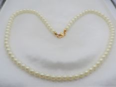 18 inch Single Strand Pearl Necklace