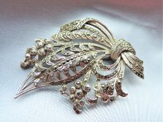 Vintage Marcasite Brooch