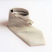 New Dunhill Silk Blue Polka Dot Tie Made in Italy