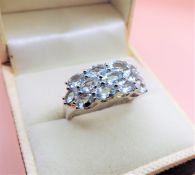 Sterling Silver 2.6ct Aquamarine Ring New with Gift Pouch