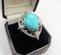 Artisan Sterling Silver Turquoise Ring