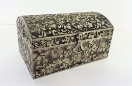 Jewellery Casket Red Velvet Lined