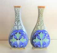 Antique Doulton Lambeth Ethel Beard Vases