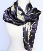 Vintage Rodier Paris Silk Scarf 87cm square