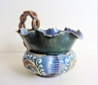Antique Doulton Lambeth Cream Jug c.1880's