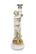 Circa 1790's Joseph-Gaspard Robert French Porcelain Candlestick