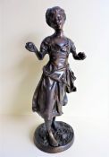Antique French Bronze Sculpture After Moreau 41cm High