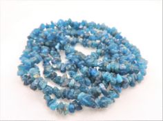34 inch Polished Raw Gemstone Necklace