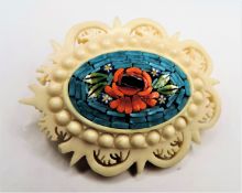 Vintage Micro Mosaic Brooch