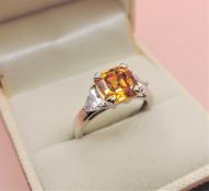 Sterling Silver Gemstone Ring New with Gift Pouch