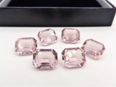 6 x Loose 5.6 CT 12mmx10mm Faceted Octagon Amethyst Gemstones - New