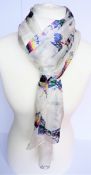 Tabitha Webb Silk Scarf Humming Bird Design 170cm Long